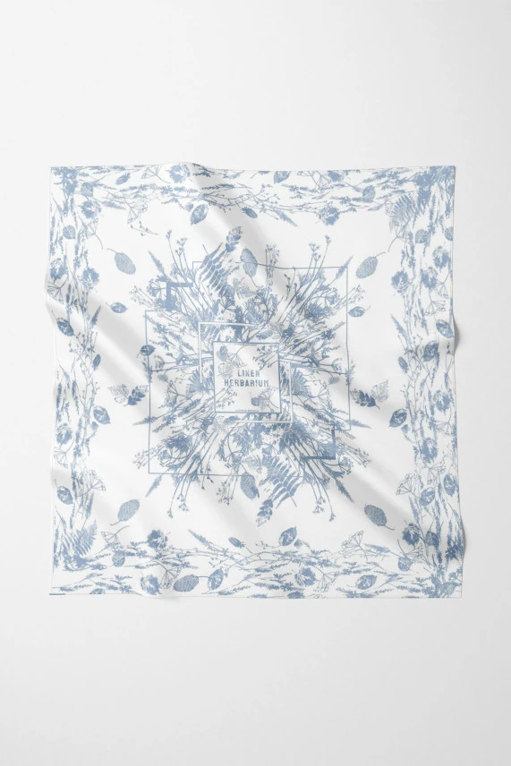 Платок "Льняной гербарий"