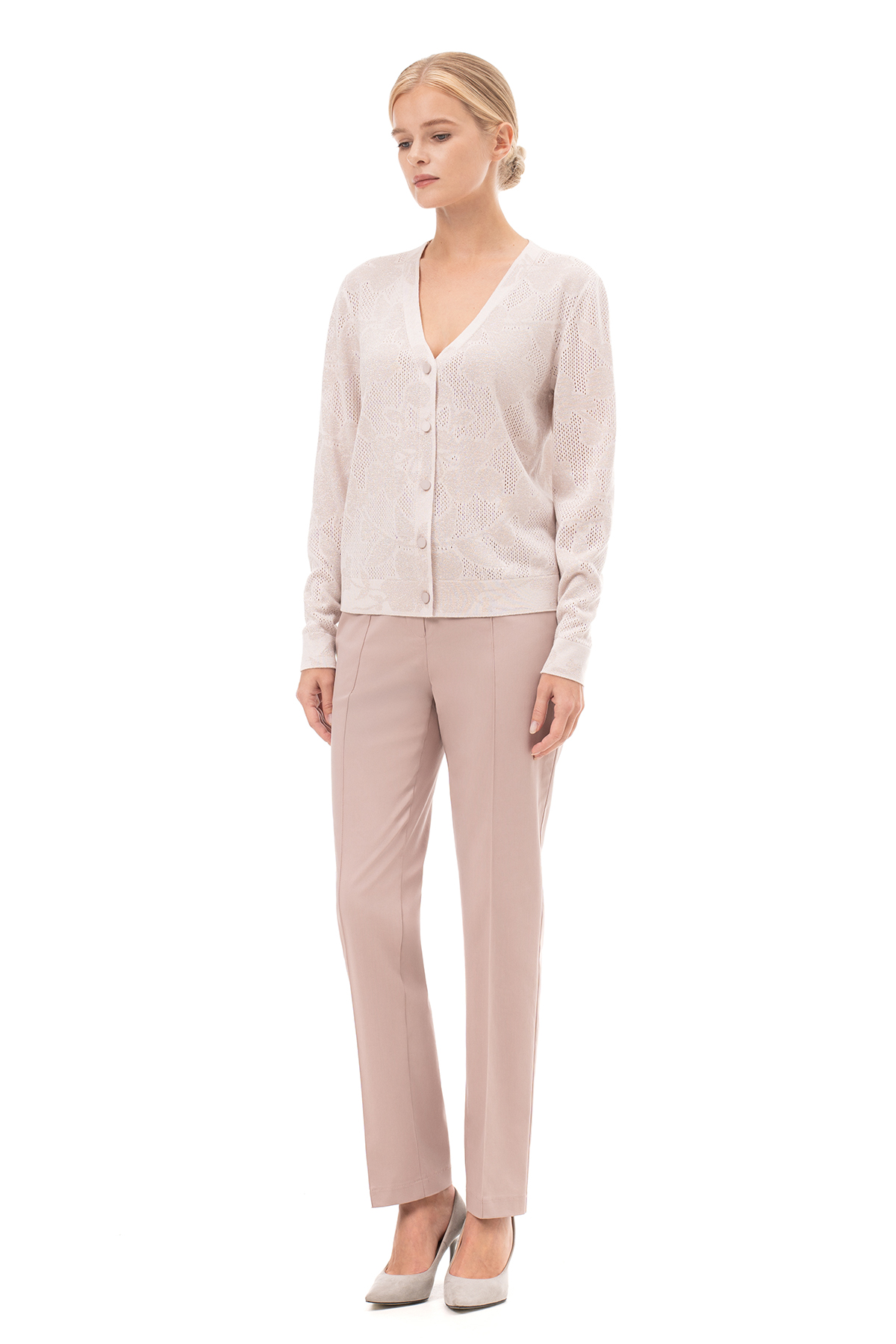 Брюки пудровые 1