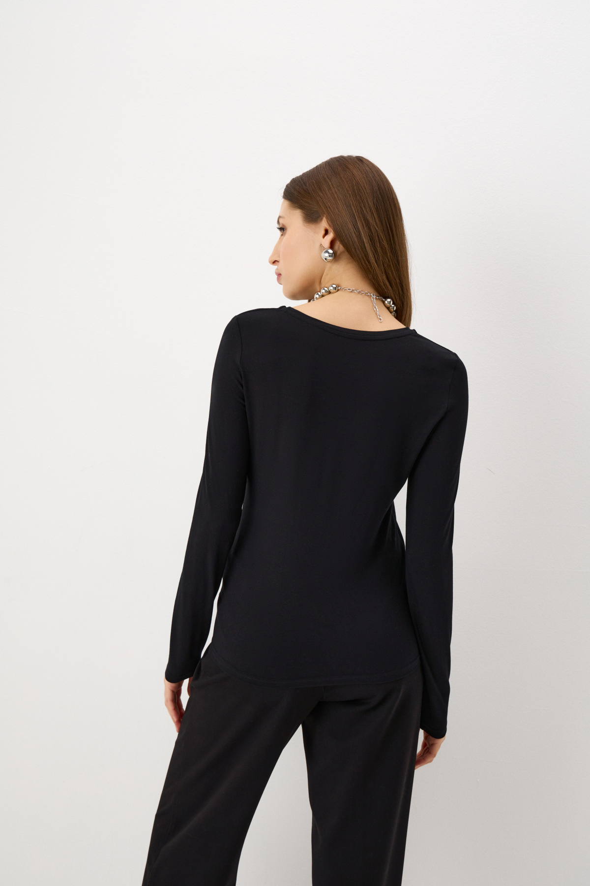 Лонгслив черный 2