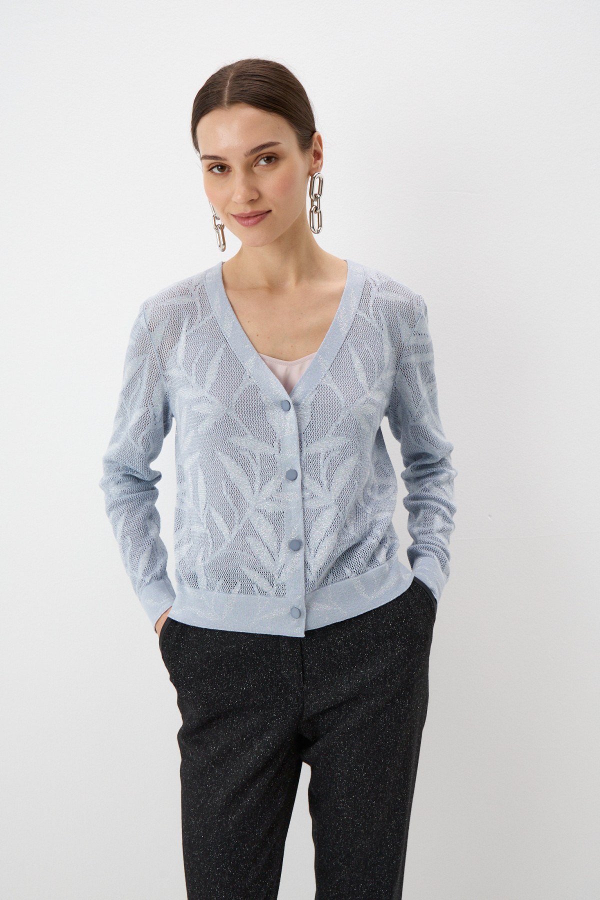 Кардиган голубой 1