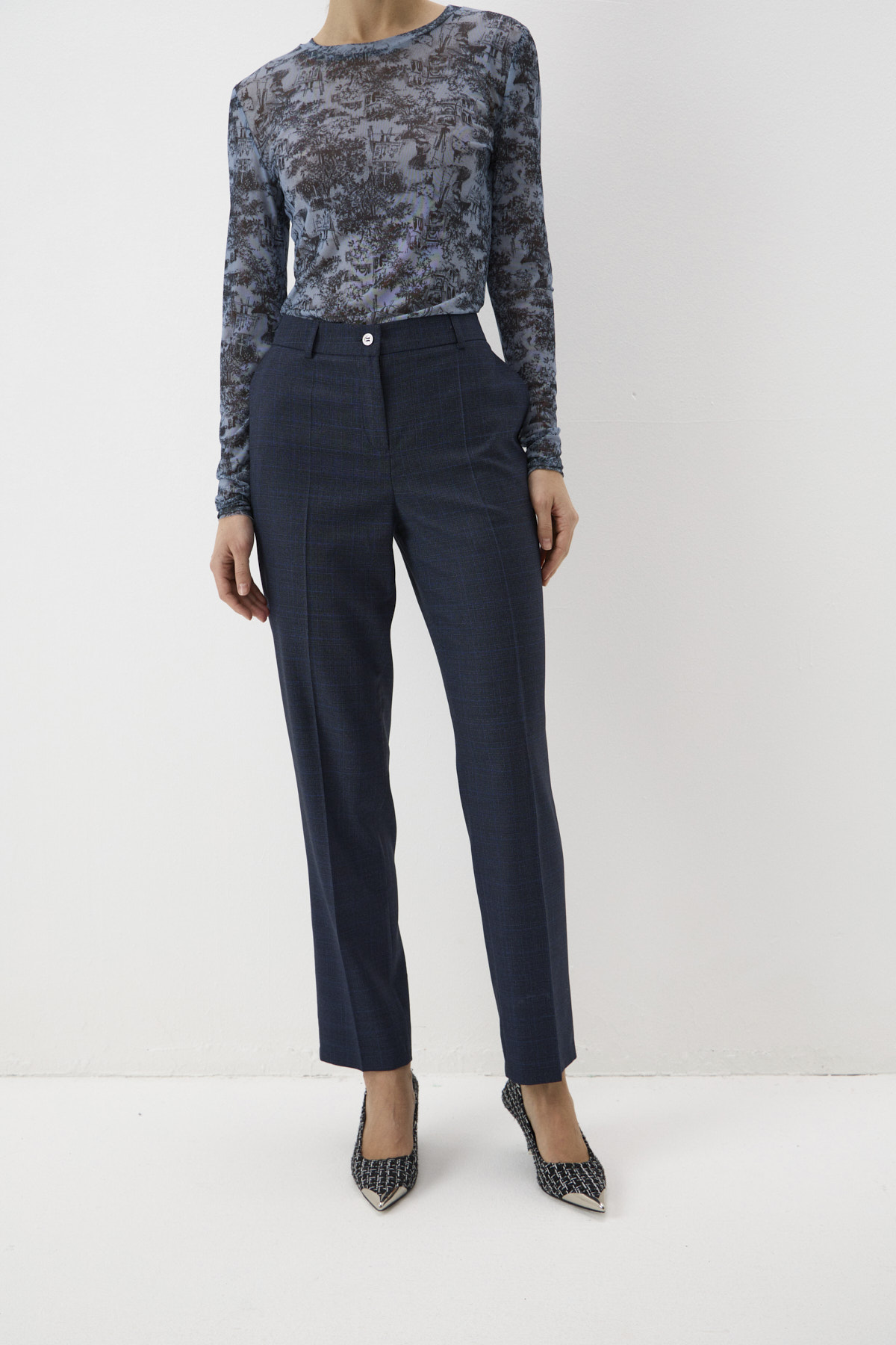 Брюки синие 5