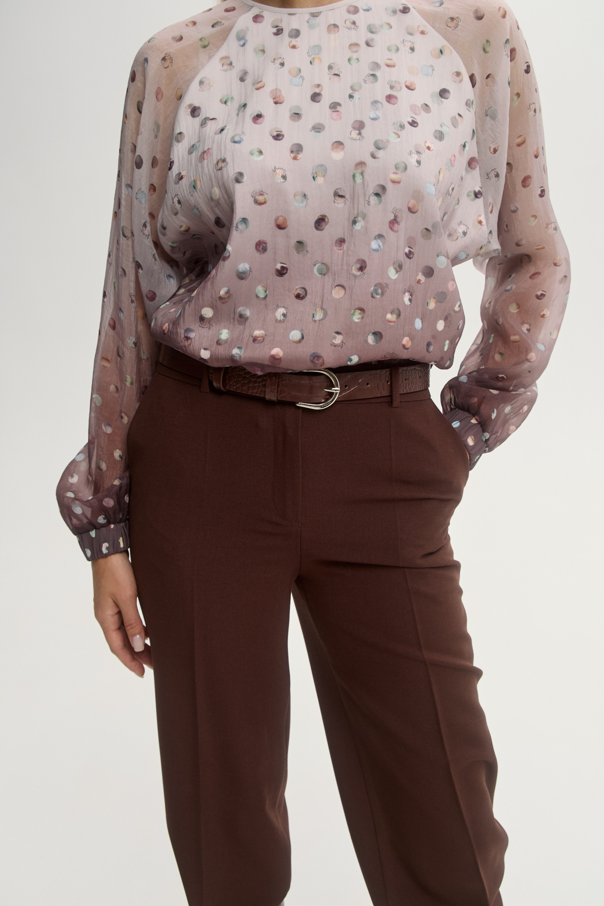 Пояс АB коричневый 3 см 1