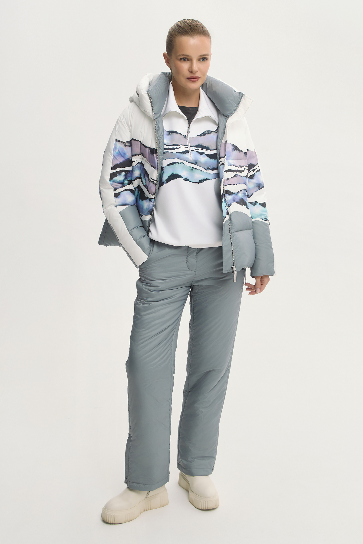 Толстовка светлая &quot;Акварельная фантазия&quot; 5