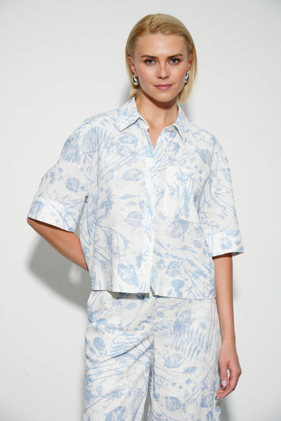 Рубашка "Льняной гербарий"