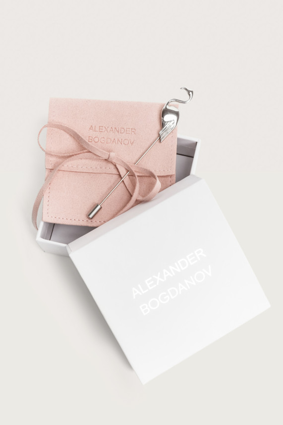 Брошь &quot;Фламинго&quot; с чехлом