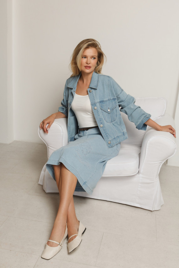 Юбка джинсовая &quot;Неизведанные тропы&quot;