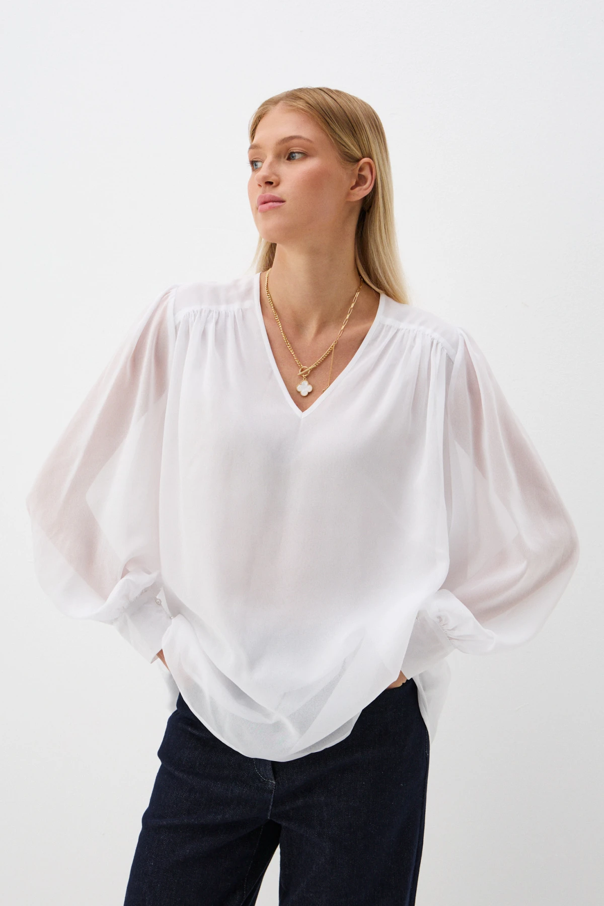 Блузка "Праздничный полет" 5