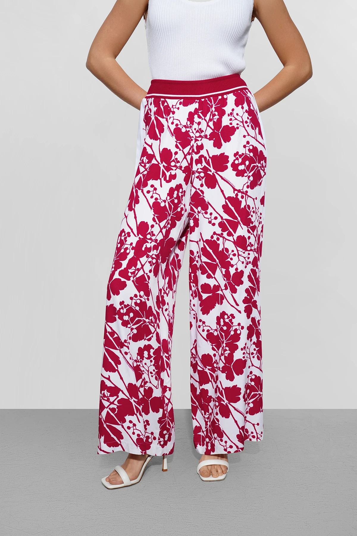 Брюки широкие &quot;Ягодный микс&quot; 2