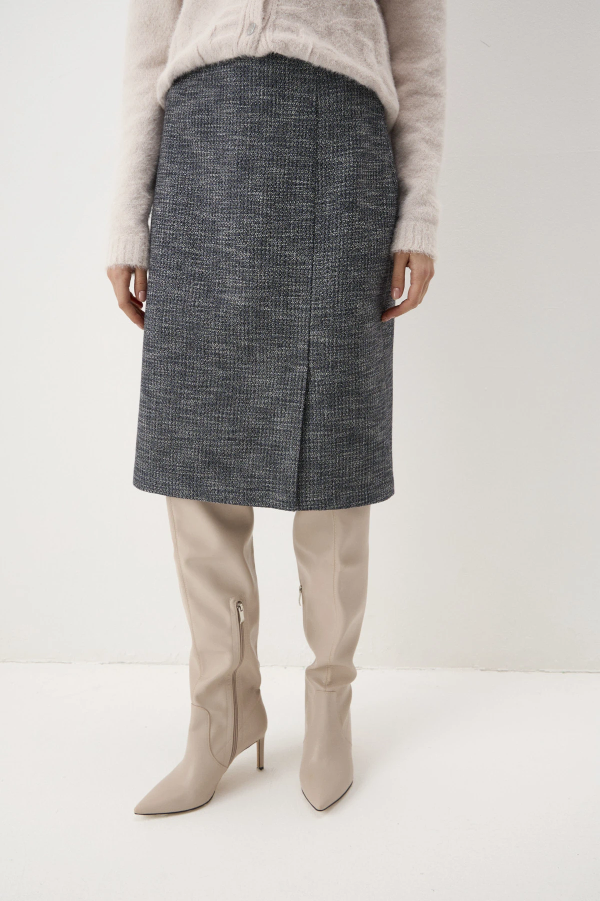 Юбка синяя 4