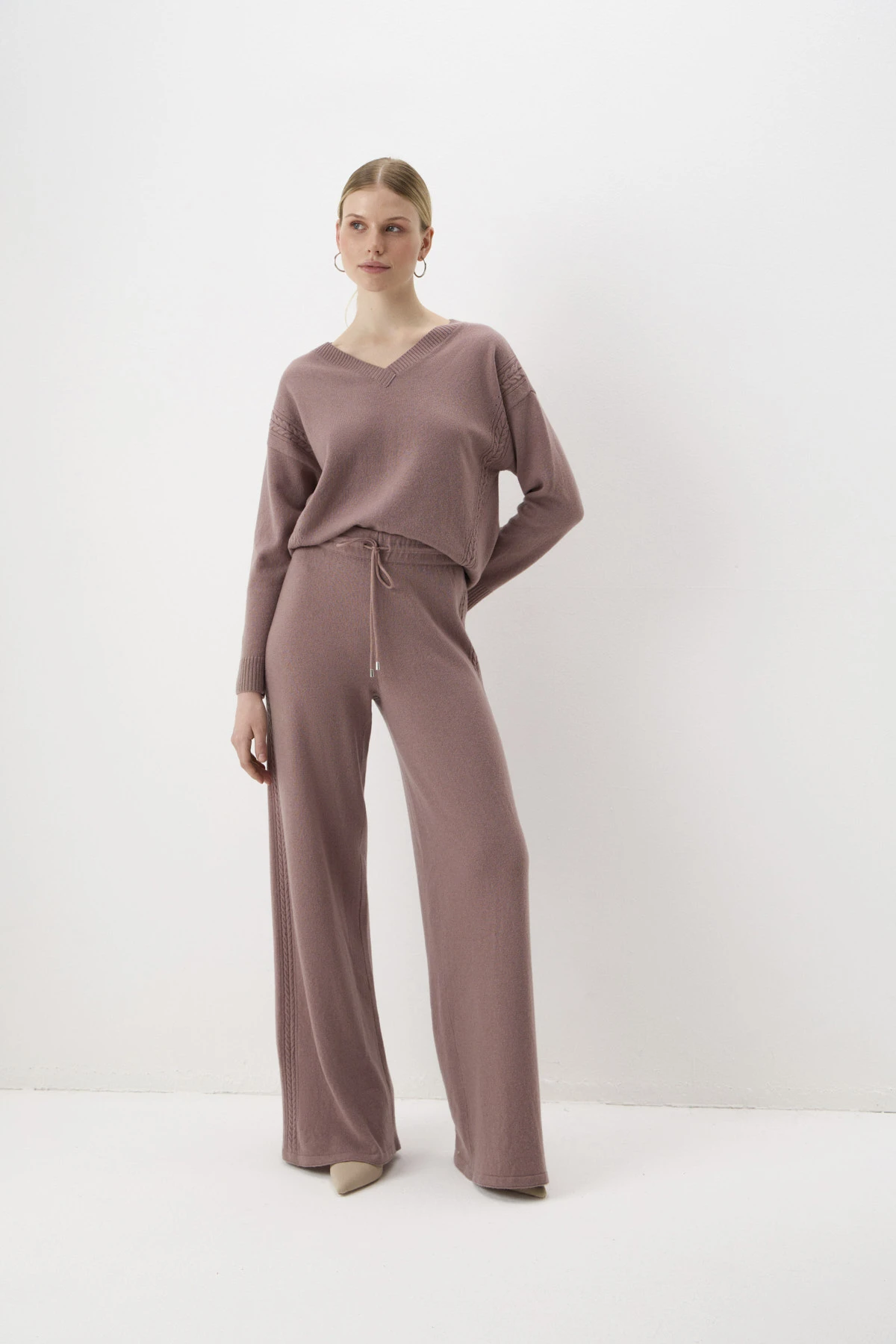 Брюки вязаные широкие "Сонеты тепла" 4