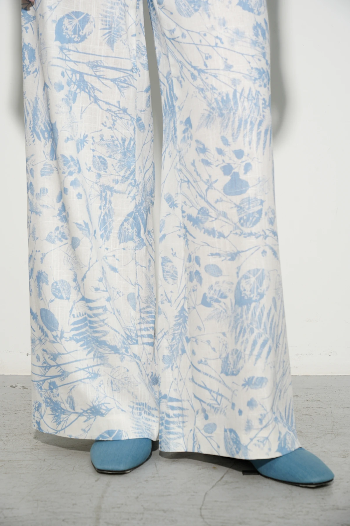 Брюки широкие "Льняной гербарий" 1