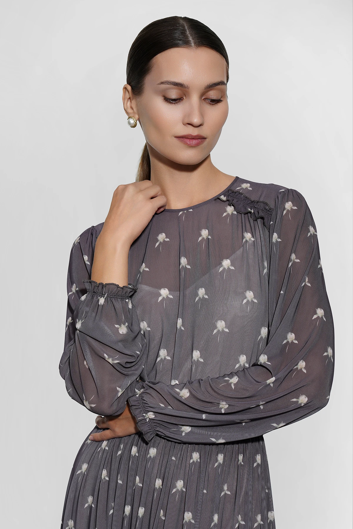 Набор платье тёмное "Мелодия утра" 1