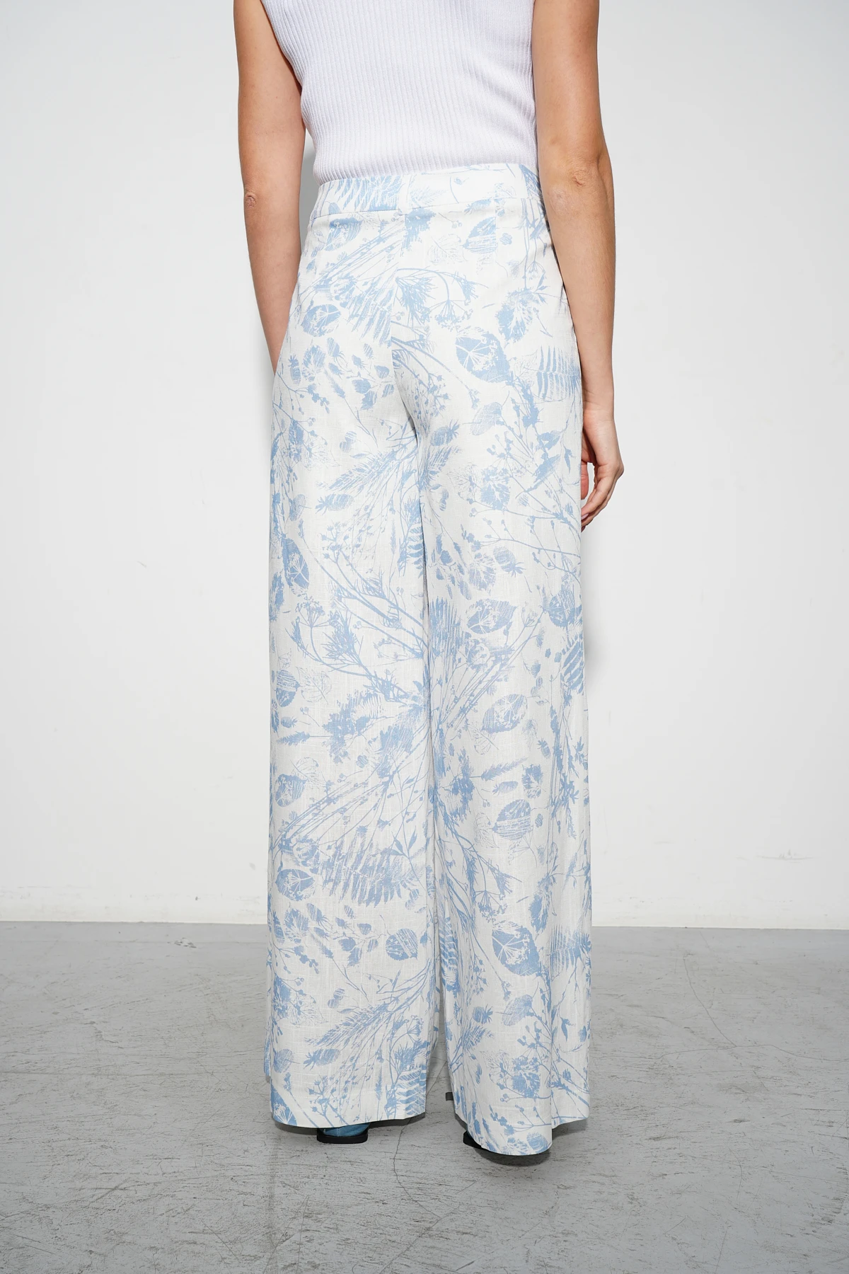 Брюки широкие "Льняной гербарий" 3