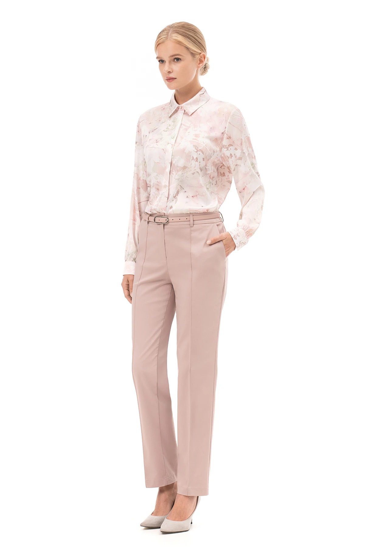Брюки пудровые 0