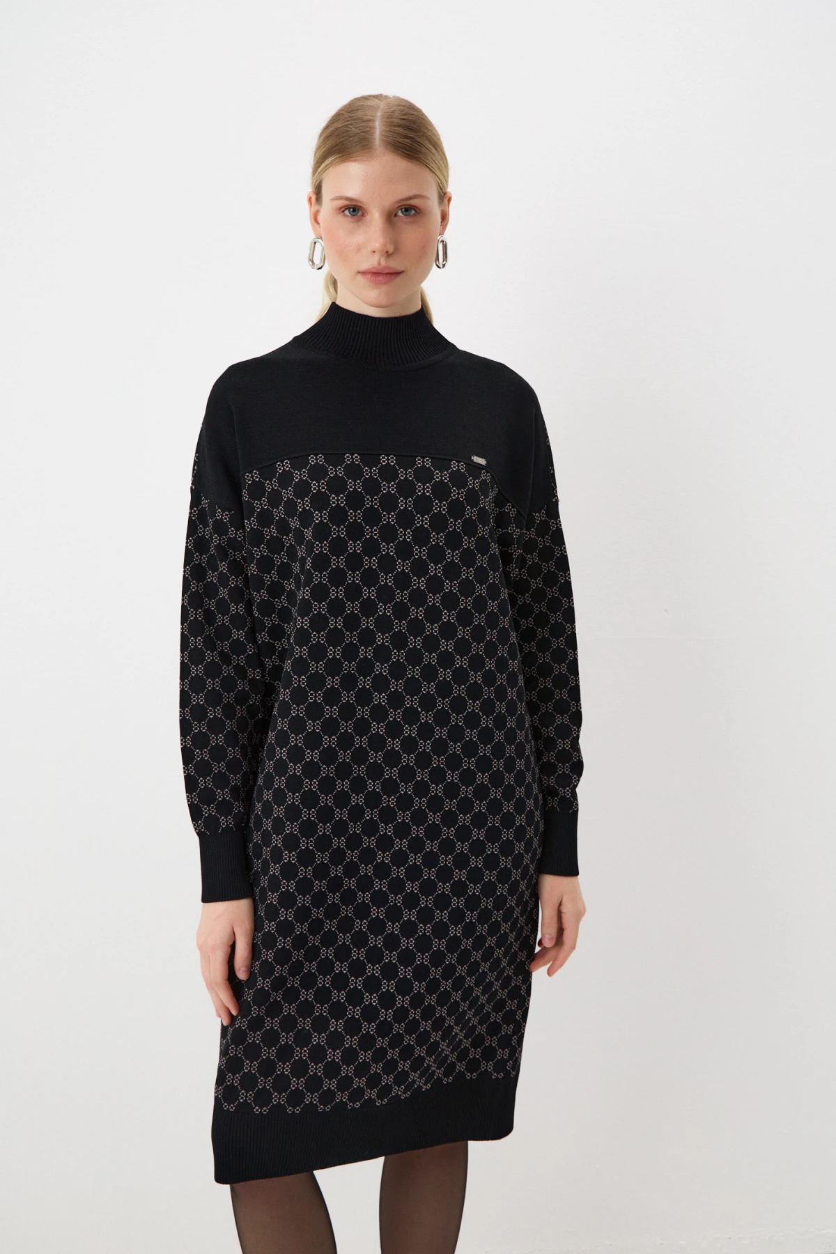 Платье вязаное "Гармония контрастов" 2