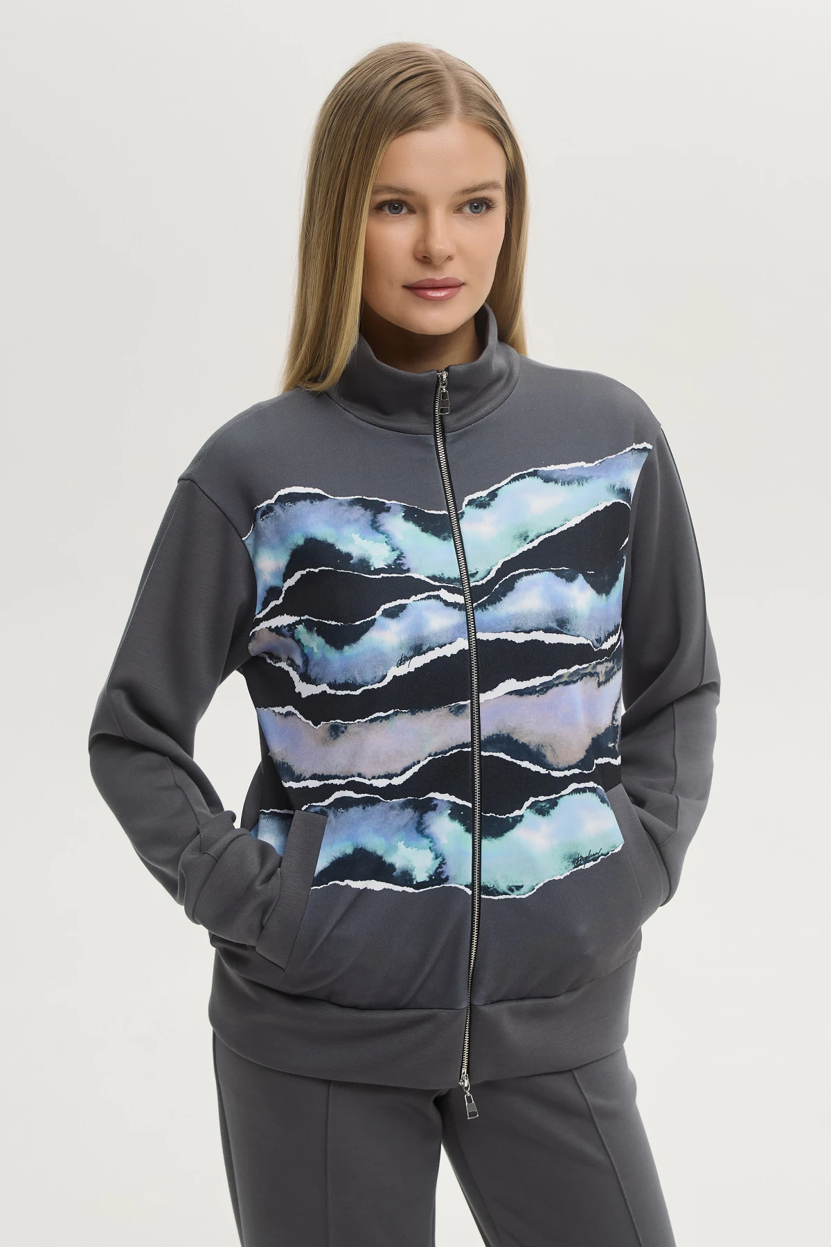 Толстовка &quot;Акварельная фантазия&quot; 0