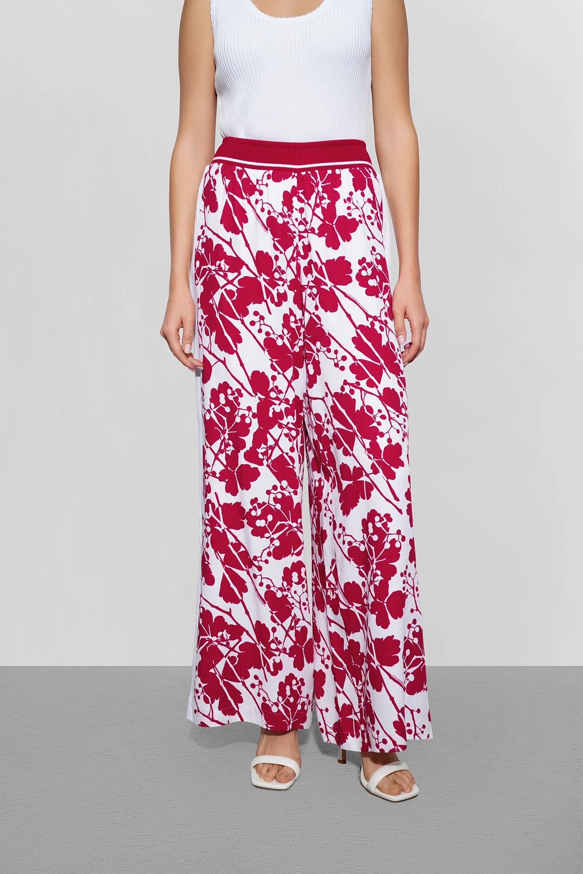 Брюки широкие &quot;Ягодный микс&quot; 4